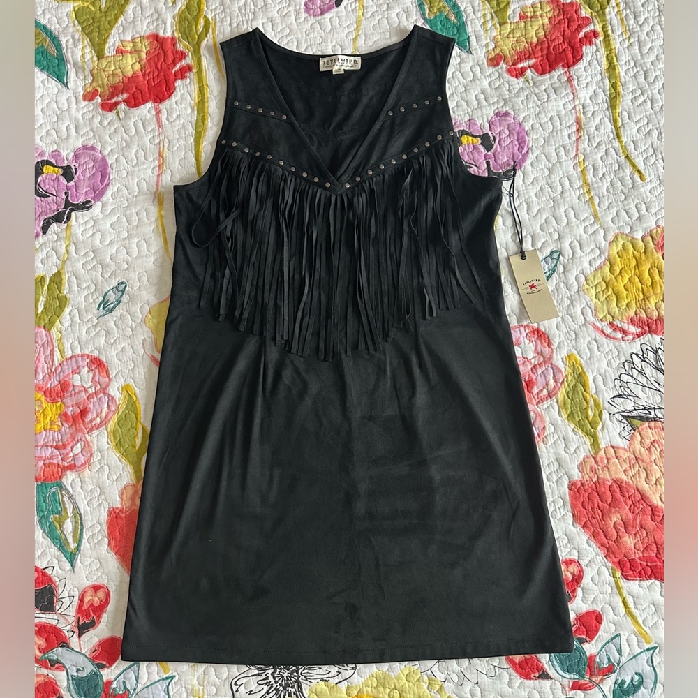 Idyllwind Queen of Country Black Fringe Dress - Picture 2 of 6